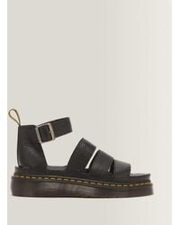 Dr. Martens - Clarissa Ii Quad Milled Nappa Leather Platform Sandals - Lyst