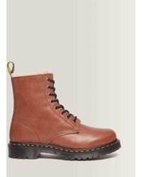 Dr. Martens - 1460 Serena Faux Fur Lined Leather Lace Up Boots - Lyst
