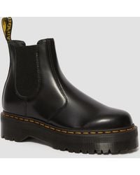 Dr. Martens - 2976 Quad Leather Platform Chelsea Boots - Lyst
