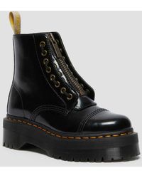 Dr. Martens - Unisex Sinclair Leather Platform Boots Black - Lyst