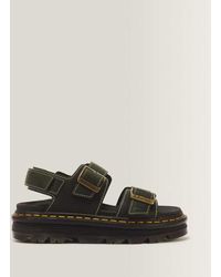 Dr. Martens - Zebzag Crazy Horse Leather Sandals - Lyst