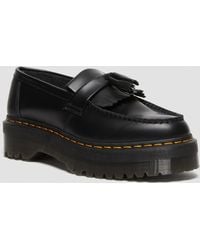Dr. Martens - Cuero mocasines con plataforma adrian quad de piel con borla zapatos - Lyst