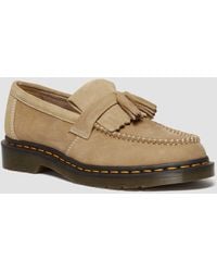 Dr. Martens - Adrian Tumbled Nubuck Leather Tassel Loafers - Lyst