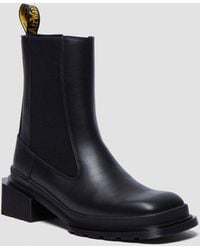 Dr. Martens - Cuero botas chelsea maybole de piel con puntera cuadrada zapatos - Lyst