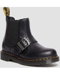 Dr. Martens - 2976 Buckle Pull Up Leather Chelsea Boots - Lyst