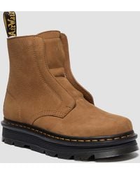 Dr. Martens - Zebzag Laceless Warm Lined Slip On Nubuck Boots - Lyst