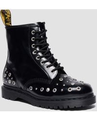 Dr. Martens - Cuero botas 1460 de piel buttero con tachuelas - Lyst