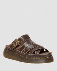Dr. Martens - Maxxy Slide Ar Rogue Leather Sandals - Lyst