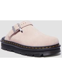 Dr. Martens - Zebzag Suede Casual Slingback Platform Mules - Lyst