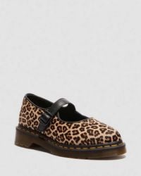Dr. Martens - Leather Elphie Leopard Mary Jane Shoes - Lyst