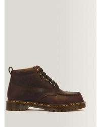Dr. Martens - Lowell Chukka 6 Eye Crazy Horse Leather Moc Toe Boots - Lyst