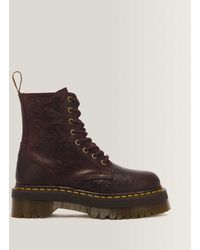 Dr. Martens - Jadon Floral Emboss 8 Eye Crazy Horse Leather Platform Boots - Lyst