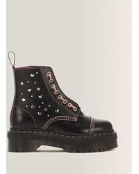 Dr. Martens - Botas con plataforma sinclair hearts & stars de piel milled gloss con 8 ojales zapatos - Lyst