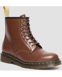 Dr. Martens - Vegan 1460 Borg Lined Lace Up Boots - Lyst