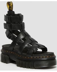 Dr. Martens - Ricki Extra Tough Leren Platform Gladiator Sandalenen - Lyst