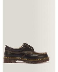 Dr. Martens - Lowell Leather Moc Toe Shoes - Lyst