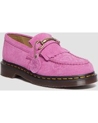 Dr. Martens - Adrian snaffle repello emboss suede kiltie loafers - Lyst