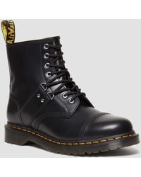 Dr. Martens - 1460 Hardware Polished Smooth Leather Lace Up Boots - Lyst