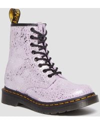 Dr. Martens - 1460 Metallic Splatter Suede Lace Up Boots - Lyst