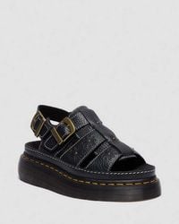 Dr. Martens - Wrenlie Open Toe Nappa Leather Fisherman Platform Sandals - Lyst