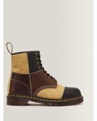 Dr. Martens - 1460 Patchwork 8 Eye Leather & Nubuck Lace Up Boots - Lyst