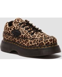Dr. Martens - Leather Buzz 5-Eye Leopard Shoes - Lyst