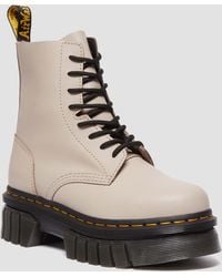 Dr. Martens - Leather Audrick Nappa Lux Platform Ankle Boots - Lyst