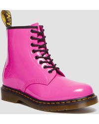 Dr. Martens - 1460 Women's Patent Leather Lace Up Boots - Lyst