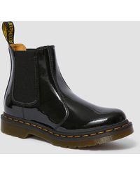 dr martens bianca patent chelsea boots