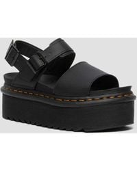 Dr. Martens - Voss Quad Leather Strap Platform Sandals - Lyst