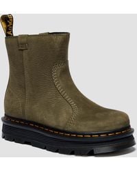 Dr. Martens - Zebzag RIGGER Slip On Nubuck Boots - Lyst