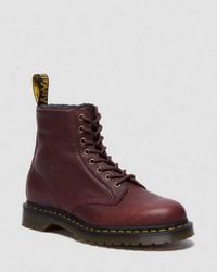 Dr. Martens - 1460 Faux Fur Lined Grizzly Leather Lace Up Boots - Lyst