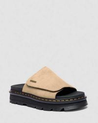 Dr. Martens - Zebzag Suede Platform Slides - Lyst