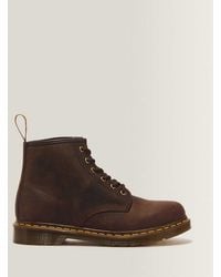 Dr. Martens - Dr. Martens 101 Crazy Horse Leather Boots Dark Brown - Lyst