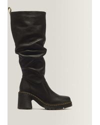 Dr. Martens - Kasey Virginia Leather Knee High Heeled Boots - Lyst