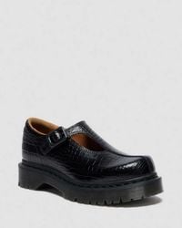 Dr. Martens - Rejena Mary Jane Croc Emboss Leather Shoes - Lyst