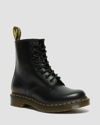 Dr. Martens - 1460 Women's Smooth Leather Lace Up Boots Black - Lyst