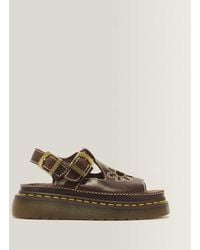 Dr. Martens - Dunnet Flower Full Grain Leather Sandals - Lyst
