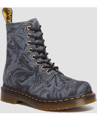 Dr. Martens - 1460 Pascal Marbled Suede Lace Up Boots - Lyst