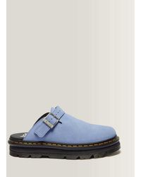 Dr. Martens - Zebzag Suede Casual Slingback Platform Mules - Lyst