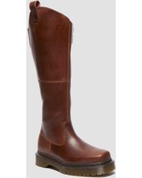 Dr. Martens - Amaayah Knee High Leather Riding Boots - Lyst
