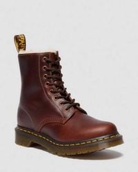 Dr. Martens - 1460 Faux Fur Lined Lace Up Boots - Lyst
