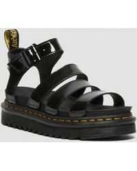 Dr. Martens - Blaire Patent Leather Strap Sandals - Lyst