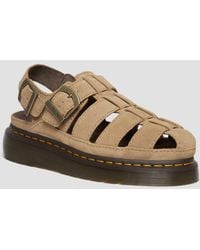 Dr. Martens - Wrenlie Bronx Suede Fisherman Sandals - Lyst