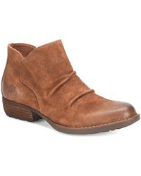 born taupe booties