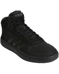 adidas hoops mid nubuck trainers mens