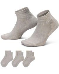 Nike - Everyday Elevated Ankle Socks 3 Pack - Lyst