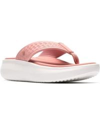 Clarks - Cloudsteppers Solevana Post Sandal - Lyst