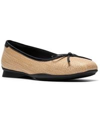 Clarks - Jazmynn Bow Ballet Flat - Lyst