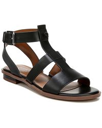 franco sarto one band flat leather sandals